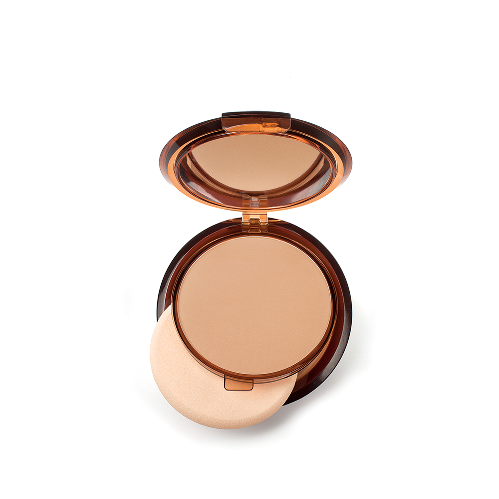 Fond de Teint Compact Ensoleillé SPF 50 N°1 Terre Bronzante Absolue