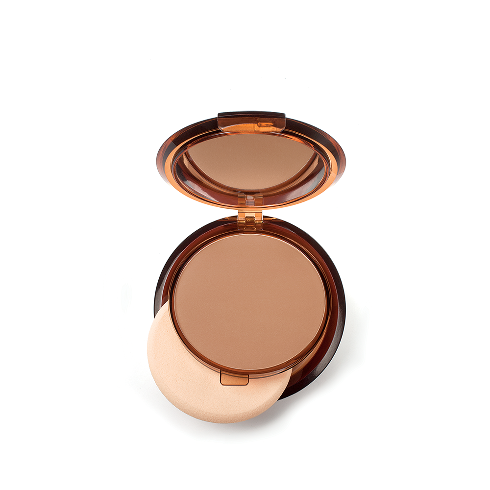 Fond de Teint Compact Ensoleillé SPF 50 N°2 Terre Bronzante Absolue