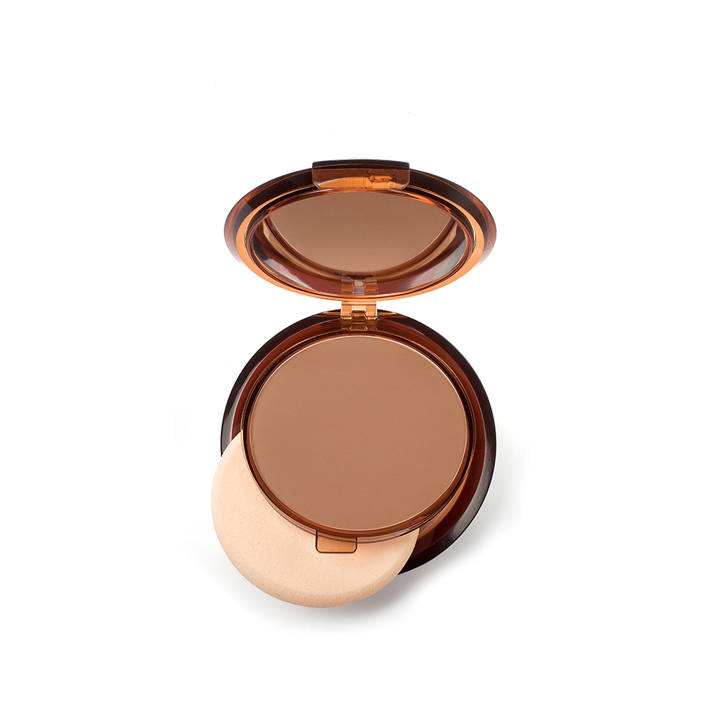 Fond de Teint Compact Ensoleillé SPF 50 N°3 Terre Bronzante Absolue